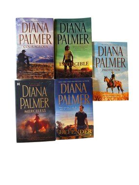 Lot of 5 Diana Palmer Long Tall Texans Romance Paperbacks Courageous Defender
